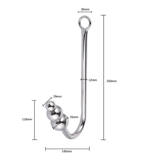 Anal Cuffs 5334 and Beaded Elegant Collar with Hook 0818